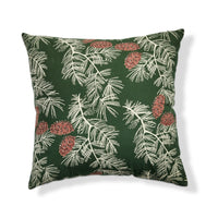 Pinecone Green Pillow