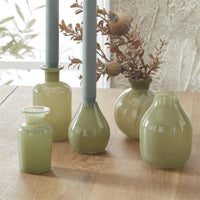 Small Green Glass Vases