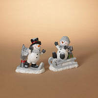 Playful Snowman Figurine