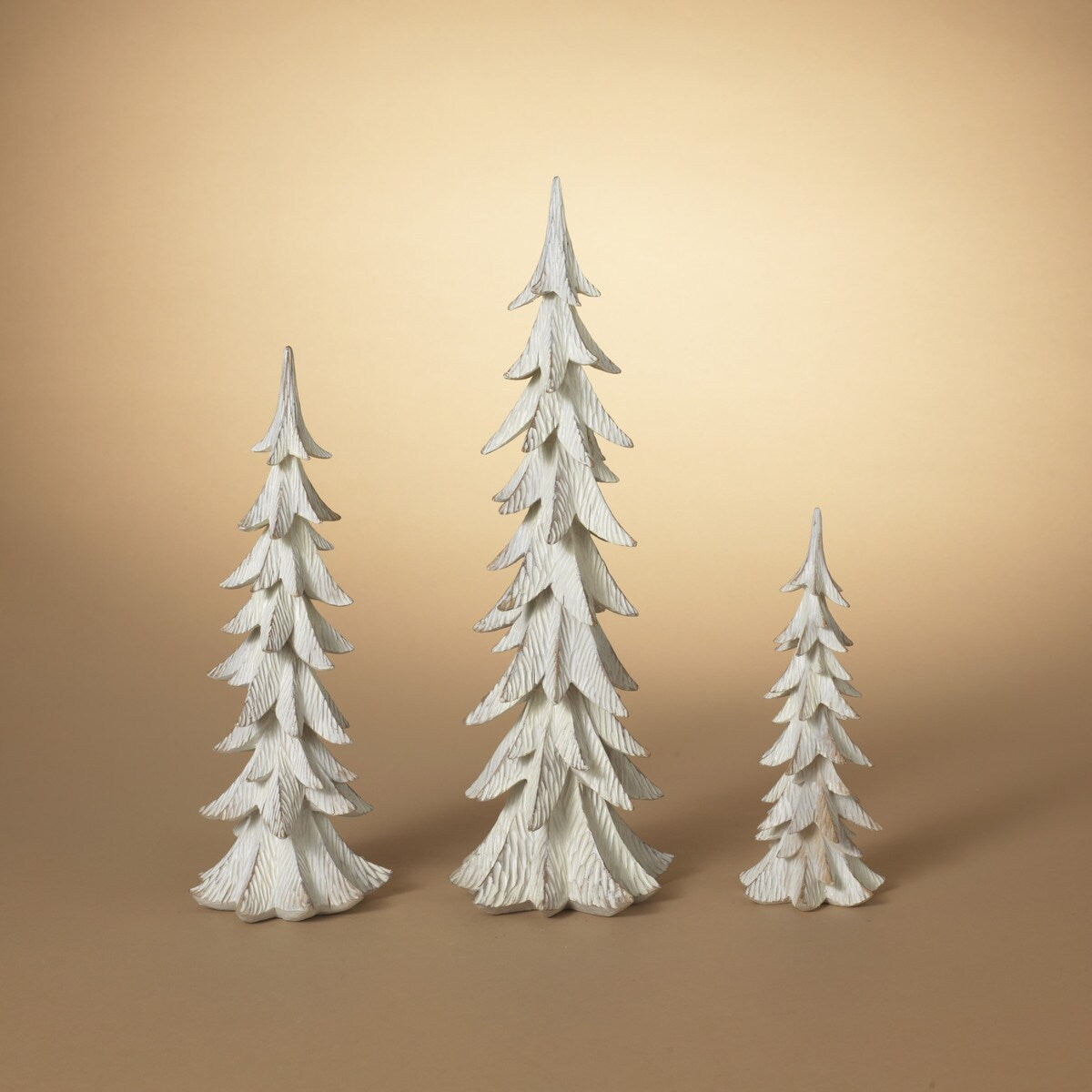 White Aged Resin Christmas Tree