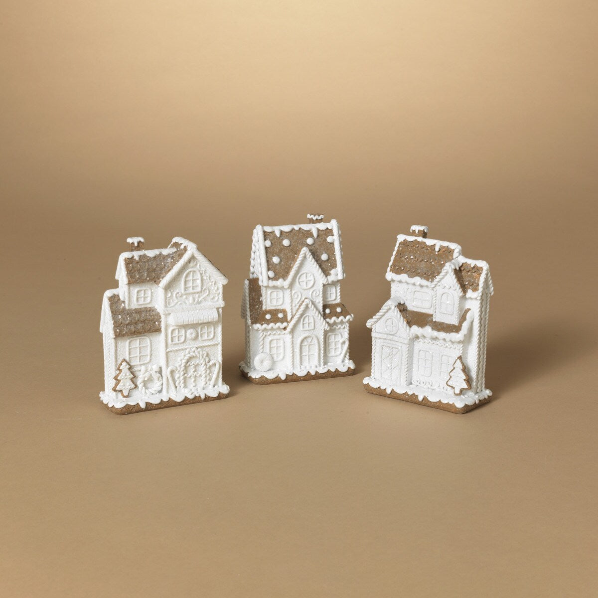 White Holiday Gingerbread House