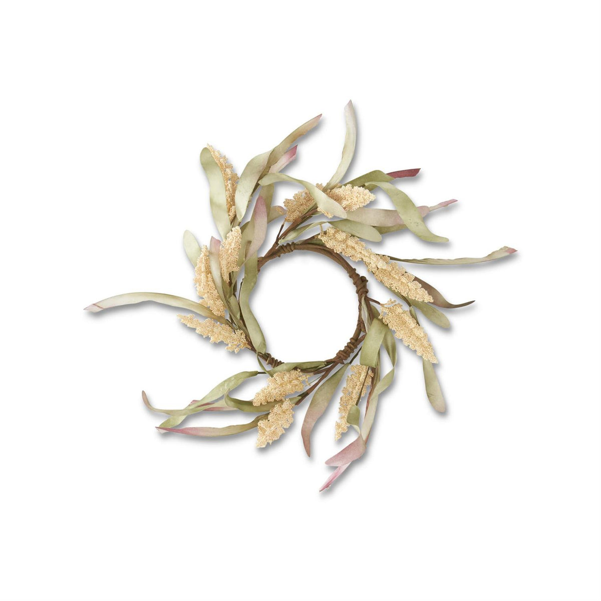 Cream Rice Flower With Eva Leaves Collection