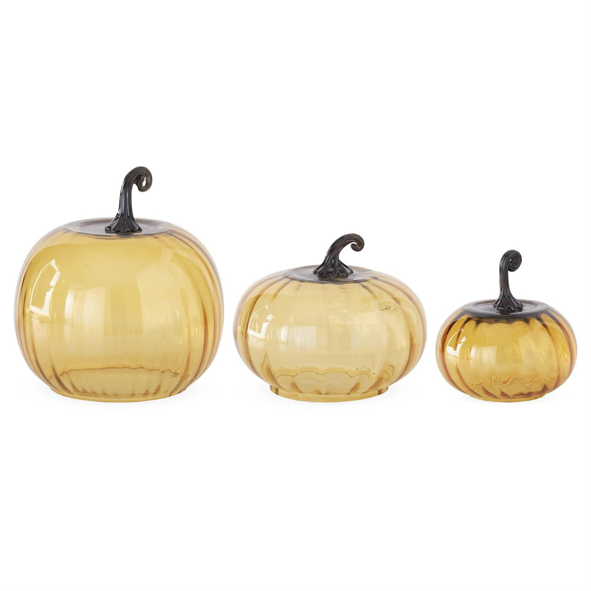 Amber Glass Pumpkin Cloche