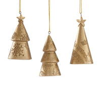 Gold Christmas Tree Ornament