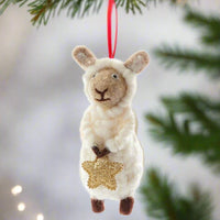 Wool Sheep Ornament