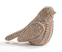 Textured Basket Weave Bird Figurine