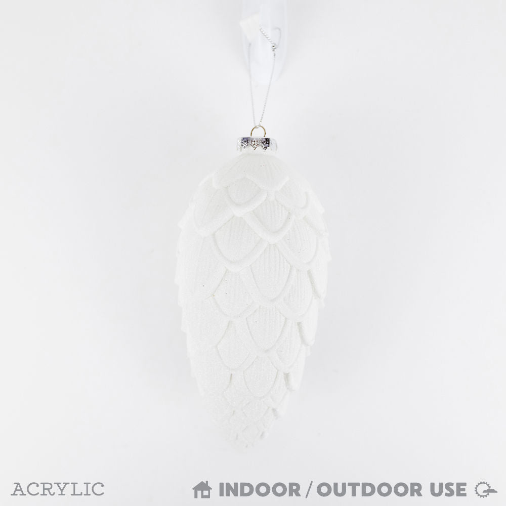 Indoor/Outdoor Acrylic Large Pinecone Ornament