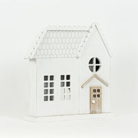 Wood Cutout House Tudor