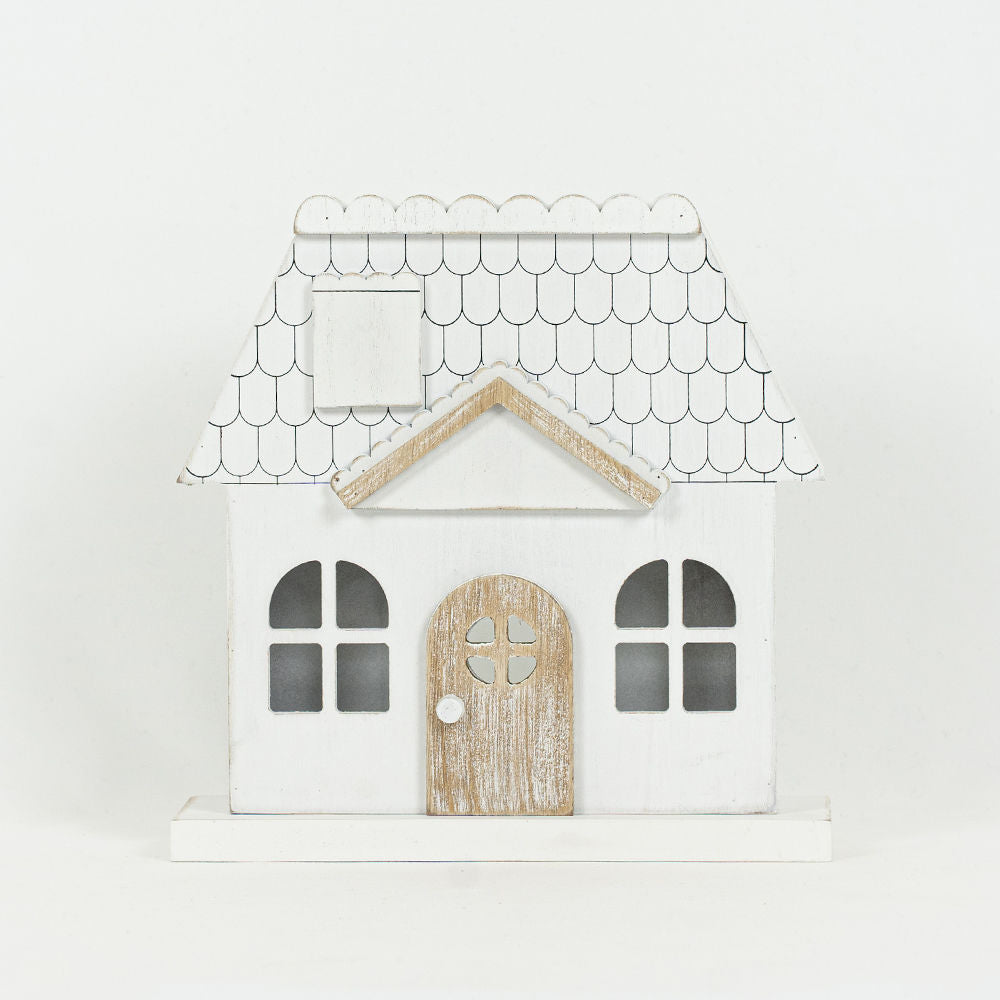 Wood Cutout House Cottage