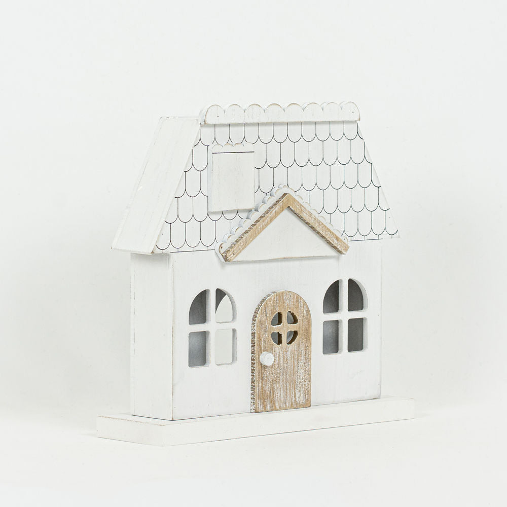 Wood Cutout House Cottage