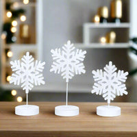 Snowflake Cutout On Stand