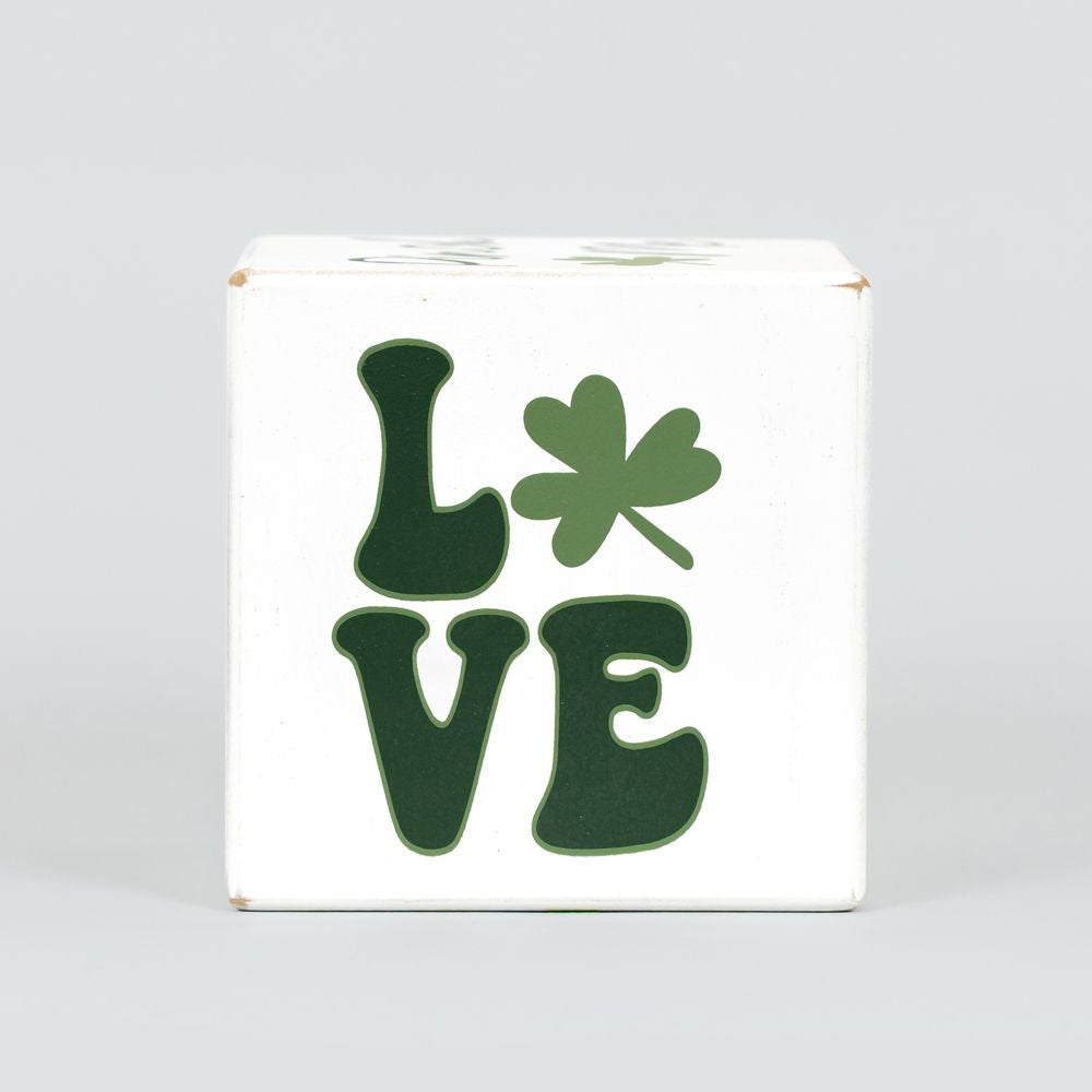 St. Patrick's Decorative Wood Cube