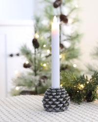 Pinecone Taper Candle Holder