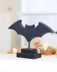 Bat Wood Cutout On Stand