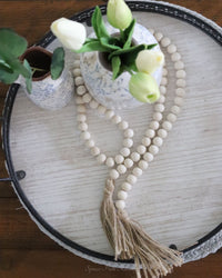 Long Blessing Beads With Tassle 50"L