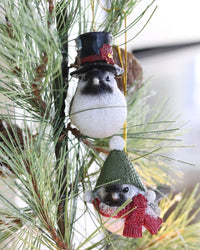 Bundled Up Bird Ornament