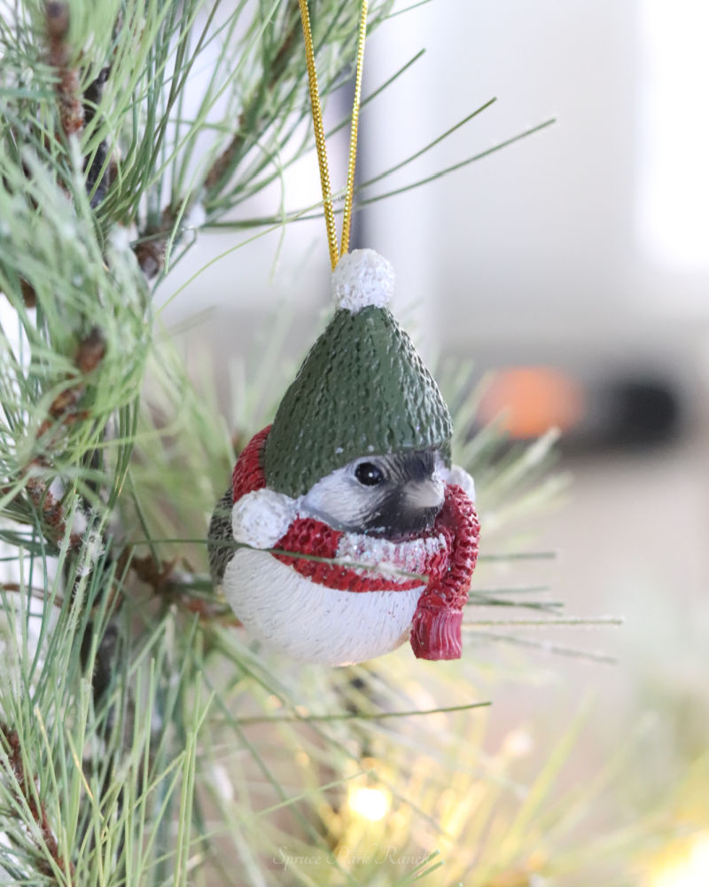 Bundled Up Bird Ornament