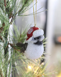 Bundled Up Bird Ornament