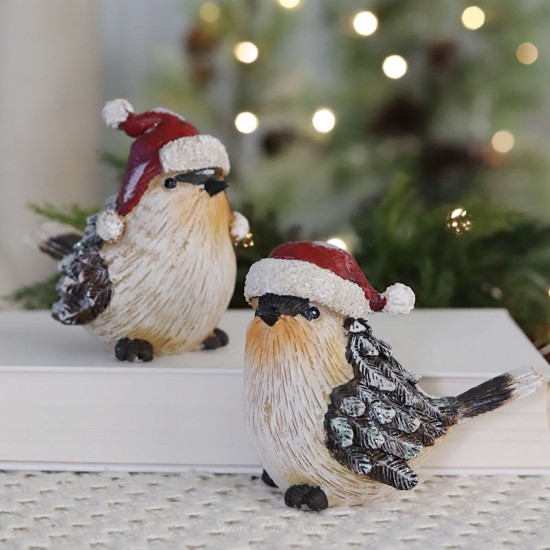 Snowy Pinecone Bird