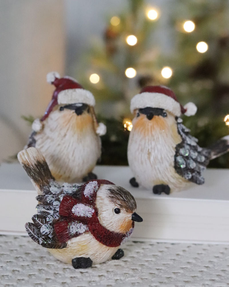 Snowy Pinecone Bird