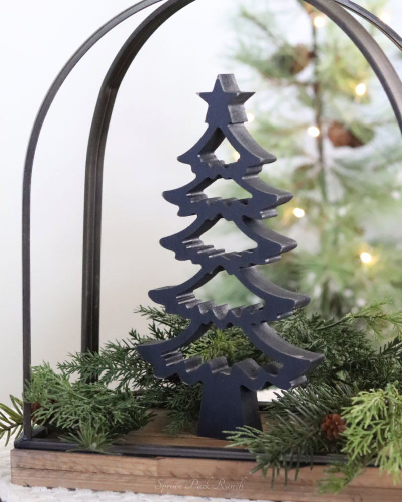 Black Cutout Tree Decor