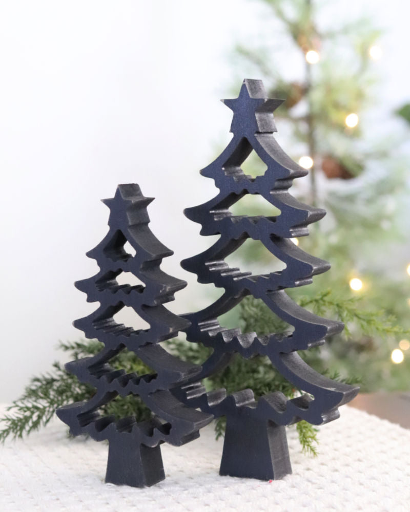 Black Cutout Tree Decor