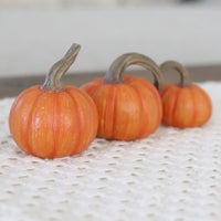 Reversible Orange BOO Pumpkins Set of 3