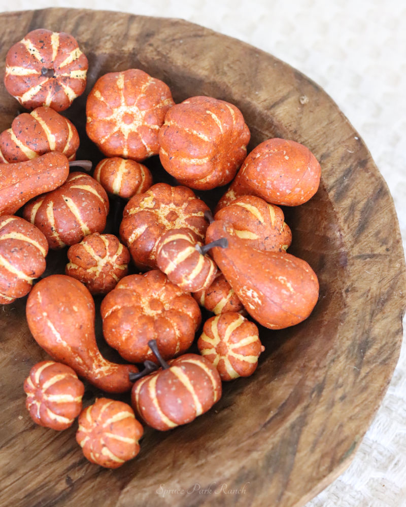 Box of Assorted Mini Orange Gourds and Pumpkins