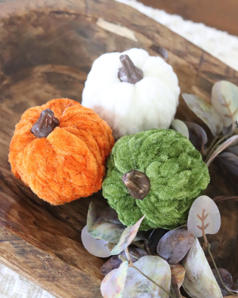 Braided Mini Fabric Pumpkin