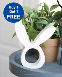 *Buy 1 Get 1 Free* Wood Bunny Ear Napkin Ring Decor