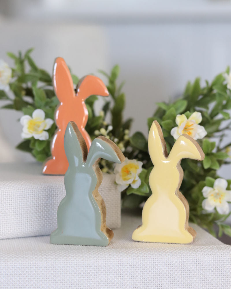 Mini Colourful Wood Bunny