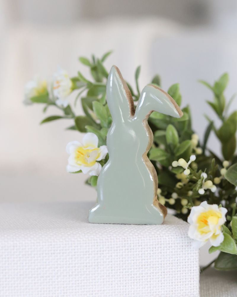 Mini Colourful Wood Bunny