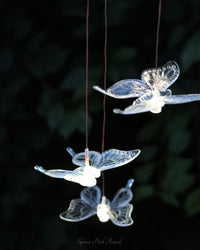 Bronze Butterfly Solar Hanging Lantern