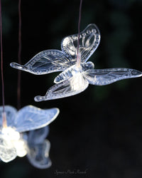 Bronze Butterfly Solar Hanging Lantern