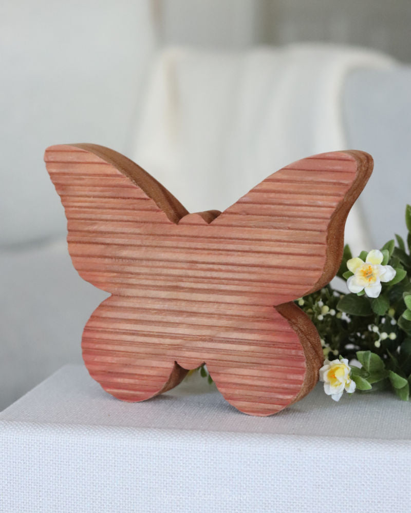 Textured Apricot Butterfly Block