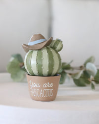 Resin Cactus Sentiment Decor