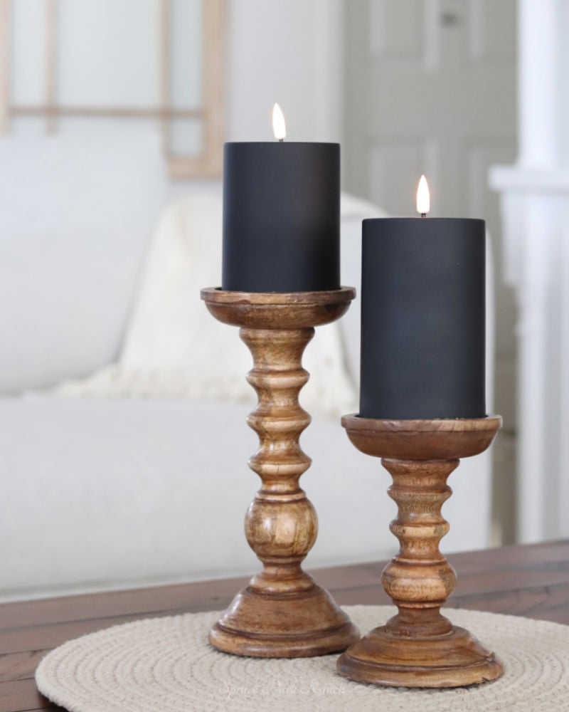 Wood Candle Holder