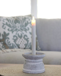 Grey Cement Taper and Pillar Holder