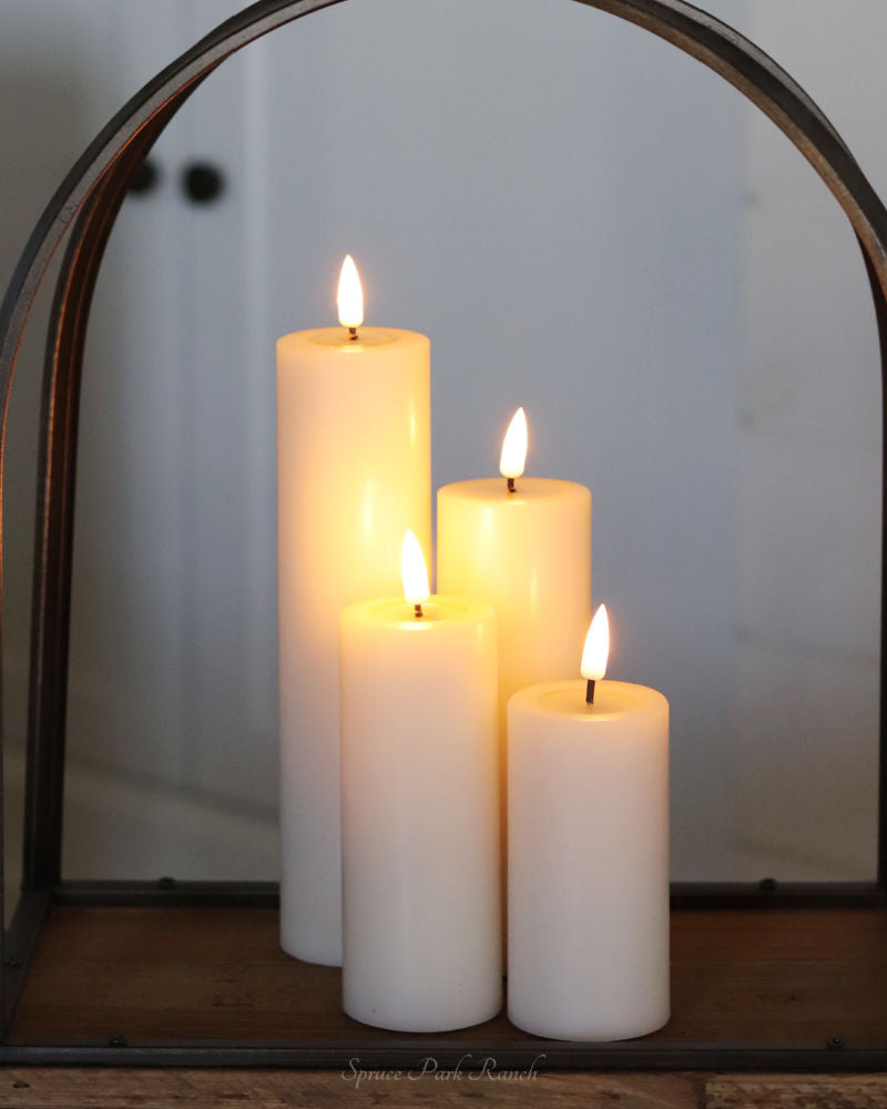 Deluxe Home Ivory Cream LED Candles