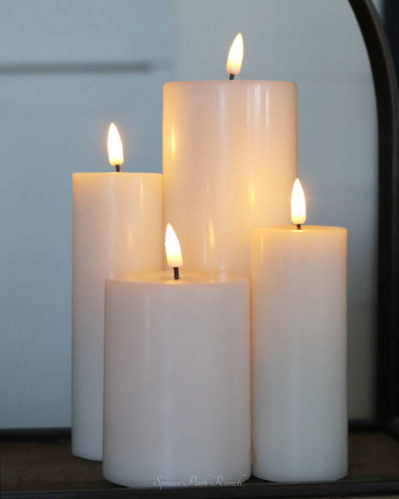 Deluxe Home Ivory Cream LED Candles