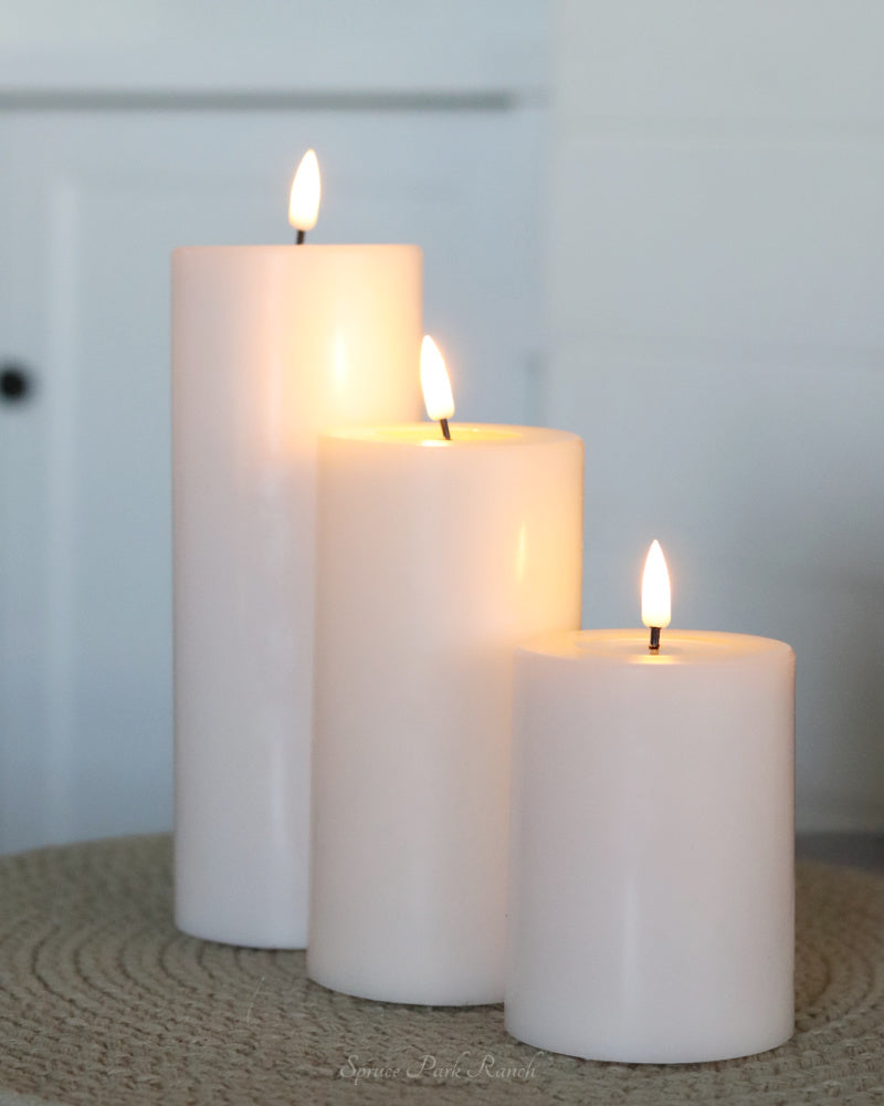 Deluxe Home Ivory Cream LED Candles