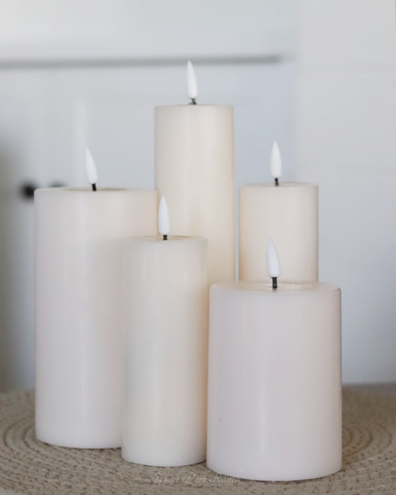 Deluxe Home Ivory Cream LED Candles