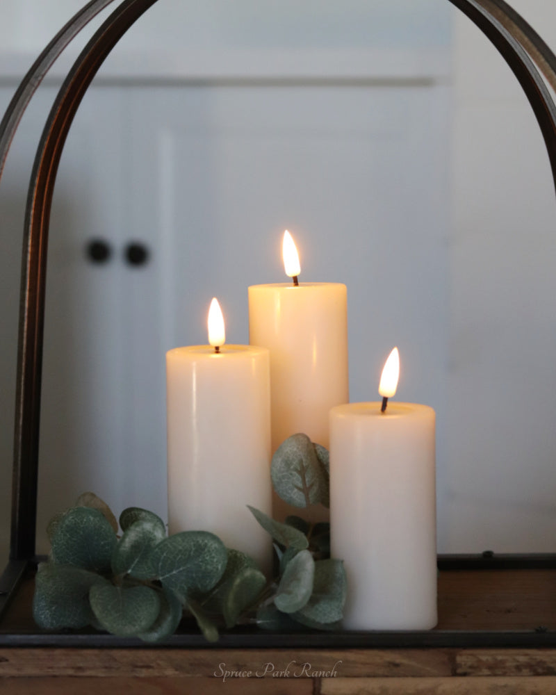 Deluxe Home Ivory Cream LED Candles