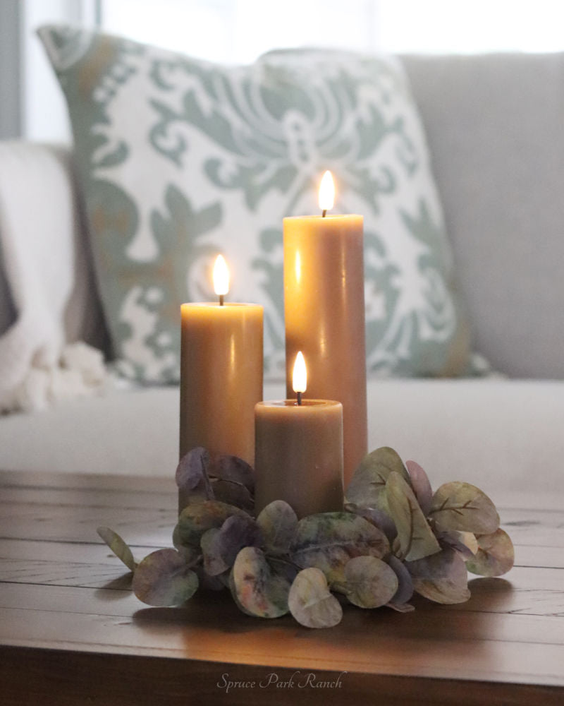Deluxe Home Caramel LED Candles