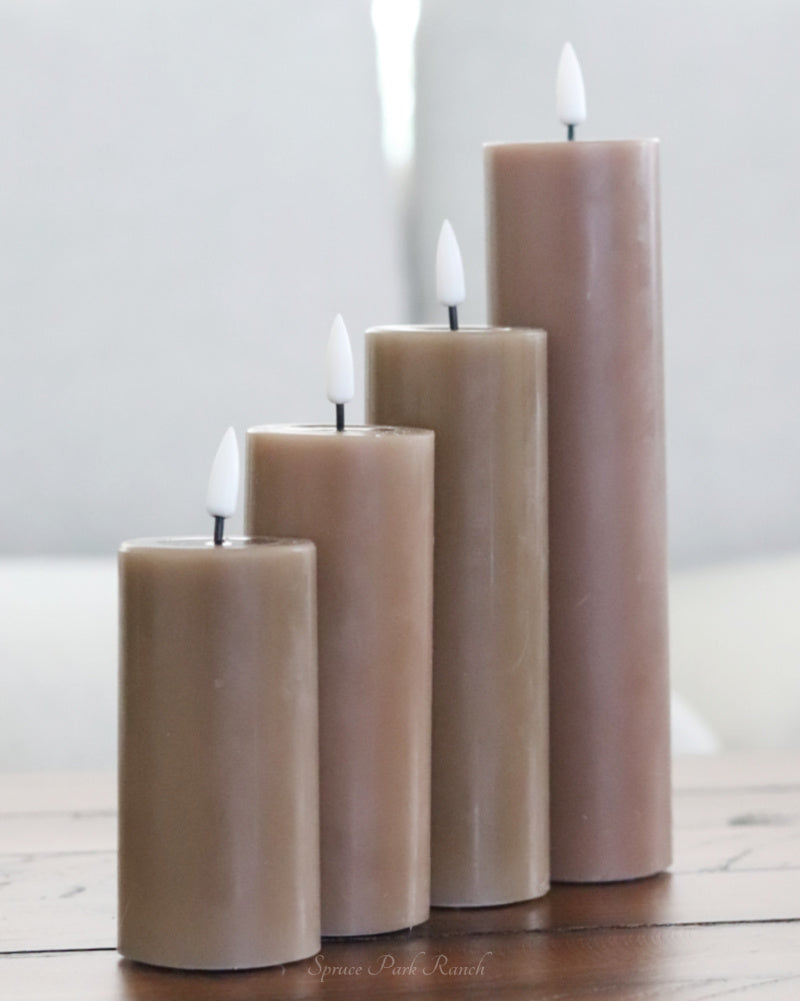 Deluxe Home Caramel LED Candles