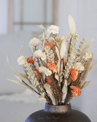 Natural and Orange Carnation Greenery Collection