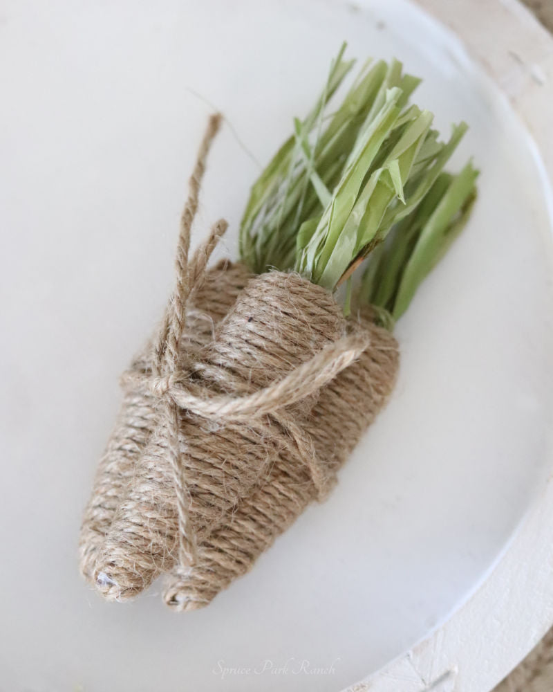 Burlap Twine Carrot Bundle