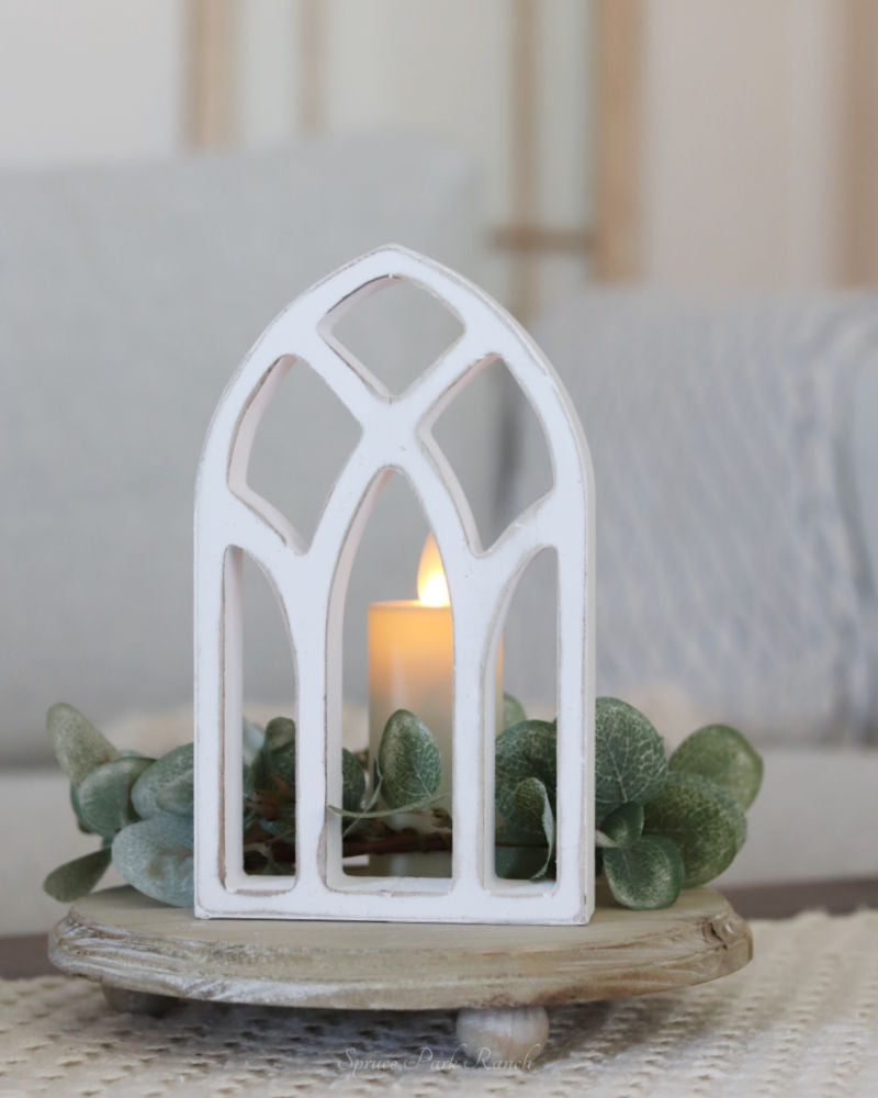 Whitewashed Mini Cathedral Frame