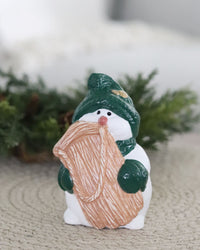 Ceramic Snowman With Sled