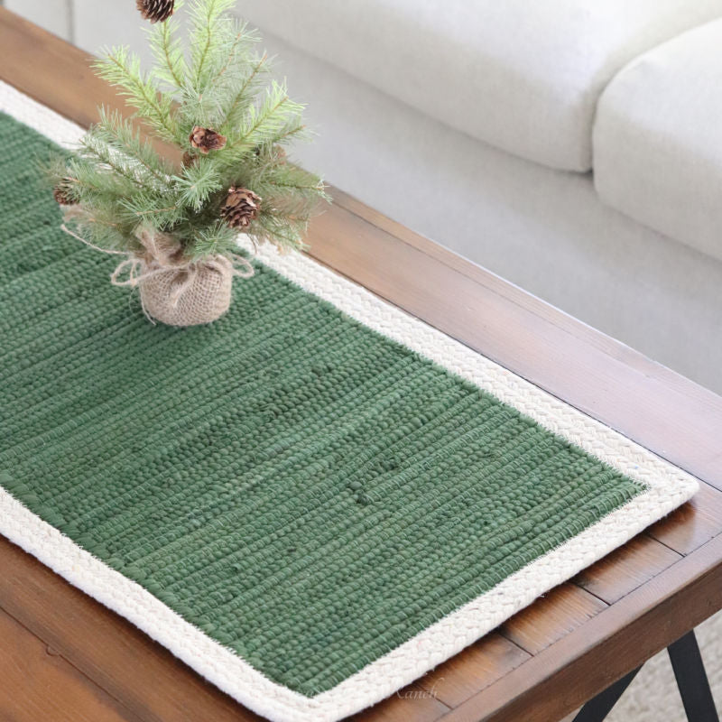 Dune Green Table Runner